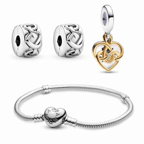 PANDORA karkötő készlet gyöngyökkel Anya karkötő 590719+2x798035+763237C01