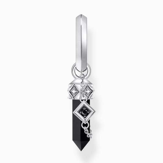 THOMAS SABO fél pár fülbevaló Onyx fülbevaló CR724-641-11