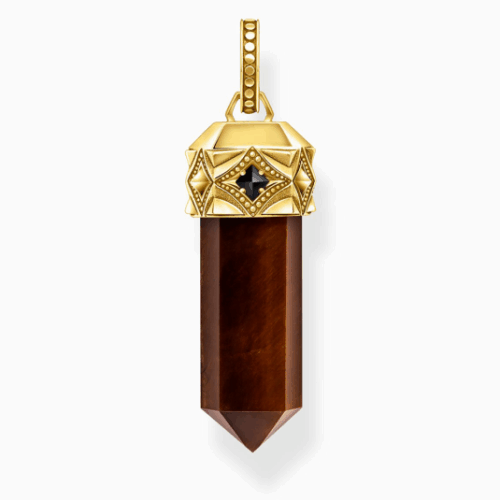 THOMAS SABO medál Hexagon Tiger's eye medál PE964-324-10
