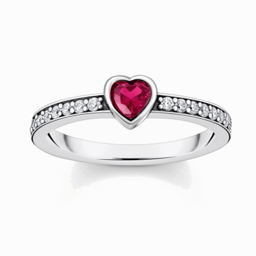 THOMAS SABO gyűrű Red heart gyűrű TR2448-640-10
