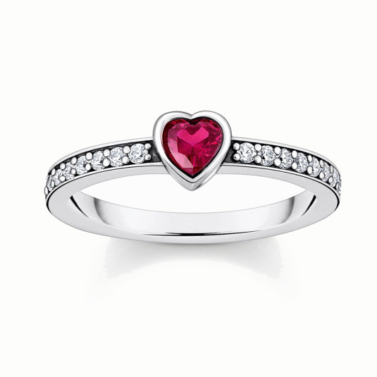 THOMAS SABO gyűrű Red heart gyűrű TR2448-640-10