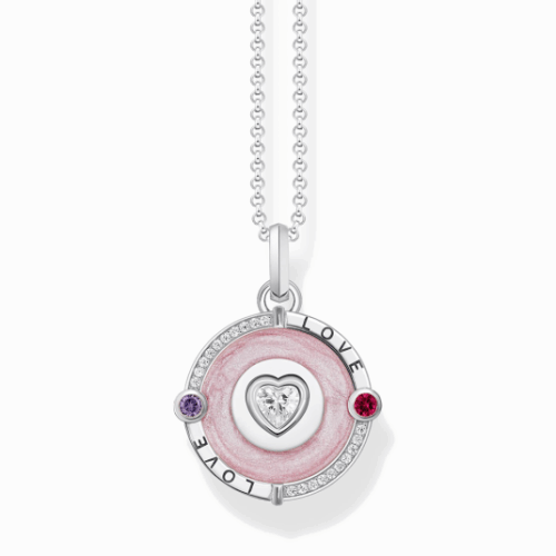 THOMAS SABO nyaklánc Pink heart nyaklánc KE2201-390-9
