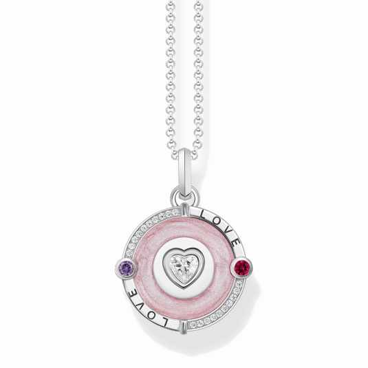 THOMAS SABO nyaklánc Pink heart nyaklánc KE2201-390-9