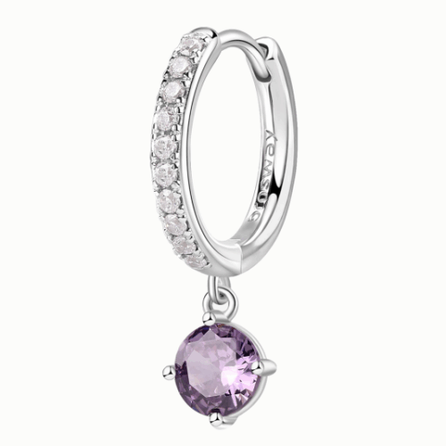 BROSWAY fél pár fülbevaló Magic Purple fülbevaló BWFMP87