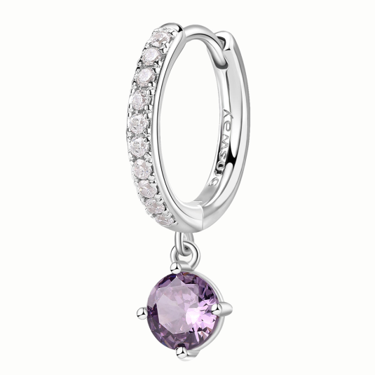 BROSWAY fél pár fülbevaló Magic Purple fülbevaló BWFMP87