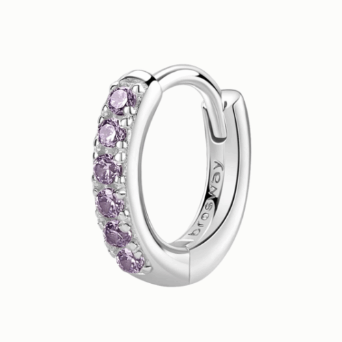 BROSWAY fél pár fülbevaló Magic Purple fülbevaló BWFMP85