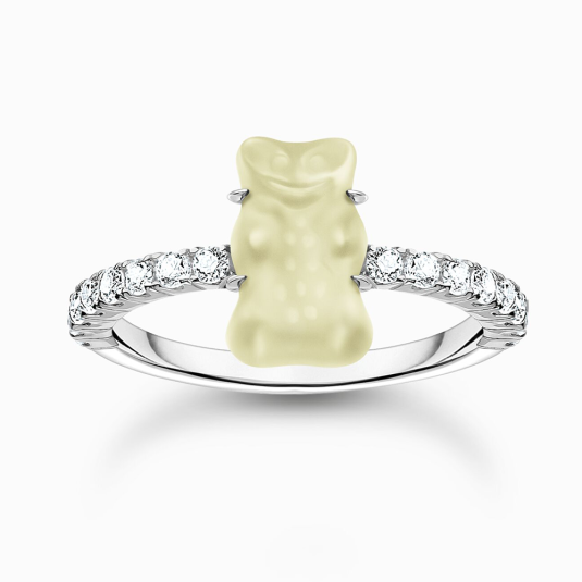 THOMAS SABO x HARIBO Goldbear White Mini gyűrű gyűrű TR2459-052-14