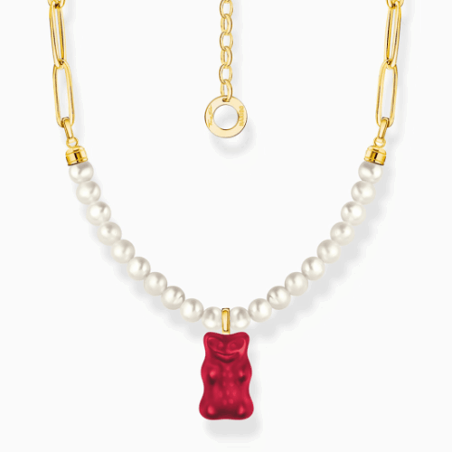THOMAS SABO x HARIBO Red goldbears & pearls nyaklánc nyaklánc KE2207-430-10