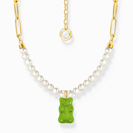 THOMAS SABO x HARIBO Green goldbears & pearls nyaklánc nyaklánc KE2207-430-6