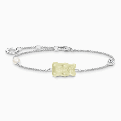 THOMAS SABO x HARIBO White goldbears & pearl karkötő karkötő A2151-052-14