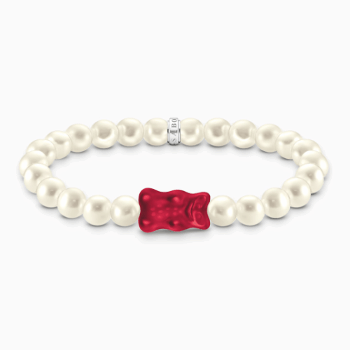 THOMAS SABO x HARIBO Red goldbear & pearls karkötő karkötő A2154-017-10