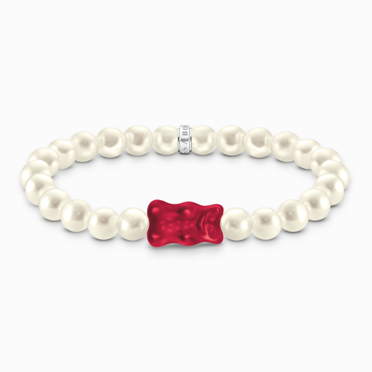 THOMAS SABO x HARIBO Red goldbear & pearls karkötő karkötő A2154-017-10