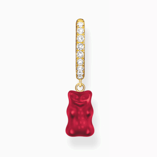 THOMAS SABO x HARIBO Red goldbear fél pár fülbevaló fülbevaló CR726-414-10
