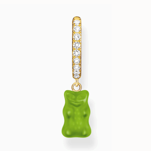 THOMAS SABO x HARIBO Green goldbear fél pár fülbevaló fülbevaló CR726-414-6