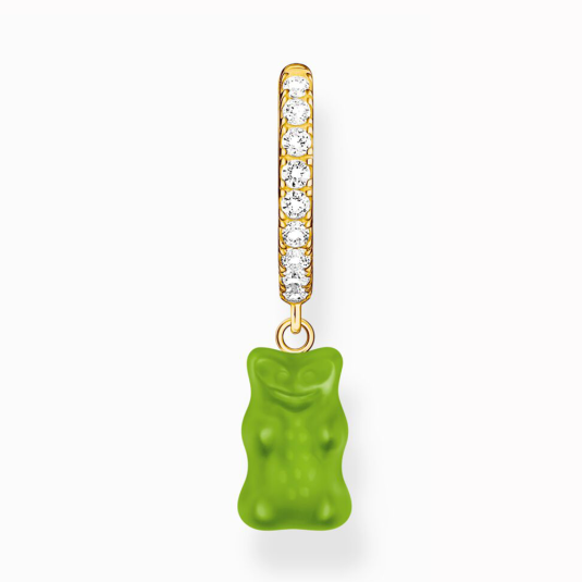 THOMAS SABO x HARIBO Green goldbear fél pár fülbevaló fülbevaló CR726-414-6