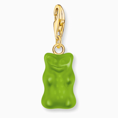 THOMAS SABO x HARIBO Green goldbear charm medál medál 2192-413-6