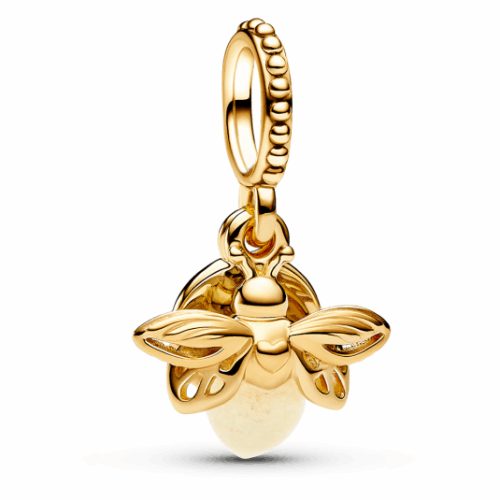 PANDORA aranyozott Szentjánosbogár charm