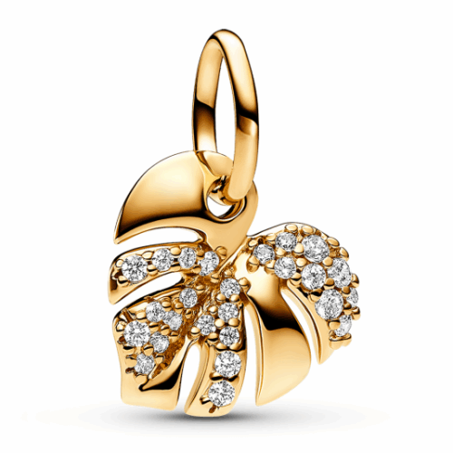 PANDORA aranyozott Monstery levél charm