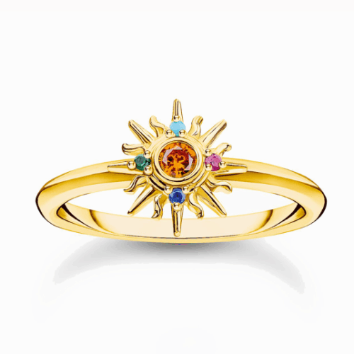THOMAS SABO gyűrű Sun and colourful stones gyűrű TR2458-488-7