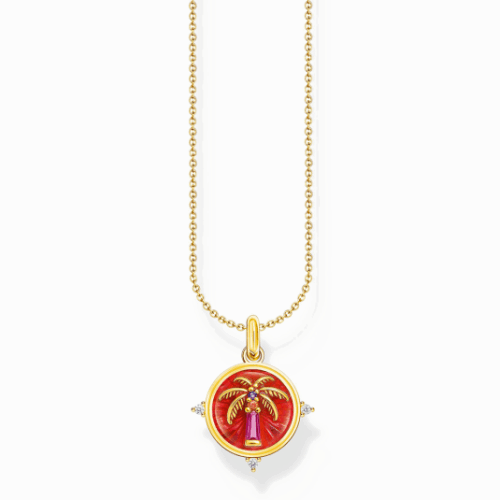 THOMAS SABO nyaklánc Palm tree pendant and colourful stones nyaklánc KE2204-471-7
