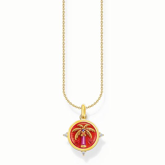 THOMAS SABO nyaklánc Palm tree pendant and colourful stones nyaklánc KE2204-471-7