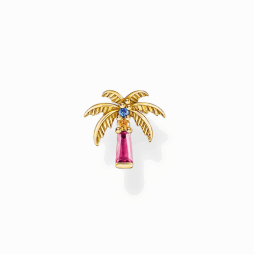 THOMAS SABO fél pár fülbevaló Colourful palm tree fülbevaló H2285-488-7