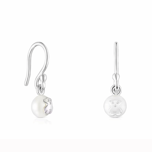 TOUS ezüst fülbevaló Icon Pearl fülbevaló 012573510
