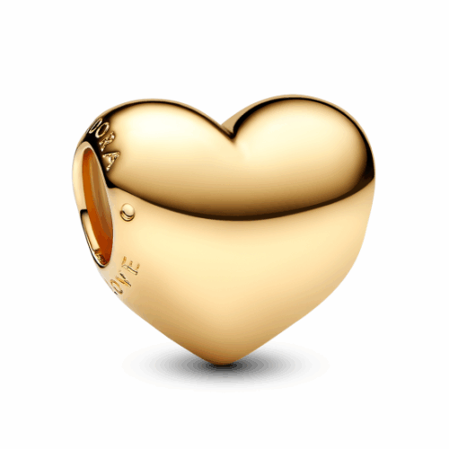 PANDORA aranyozott Szív charm