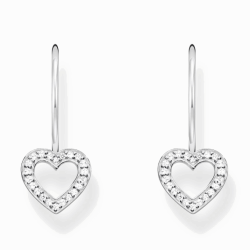 THOMAS SABO White heart fülbevaló fülbevaló H2292-051-14
