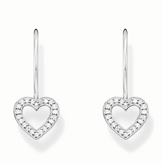 THOMAS SABO White heart fülbevaló fülbevaló H2292-051-14
