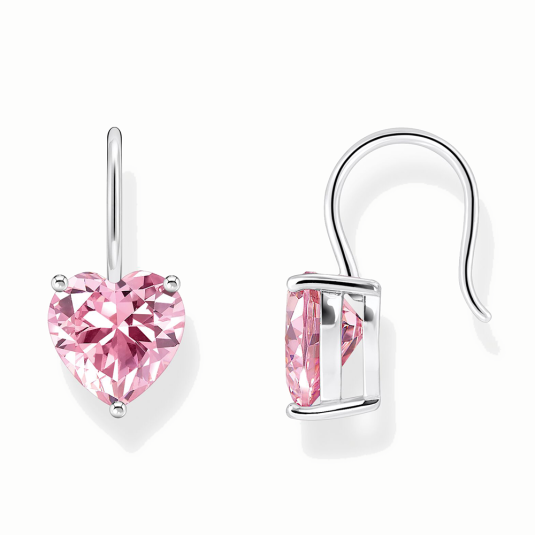 THOMAS SABO Pink heart fülbevaló fülbevaló H2288-051-9