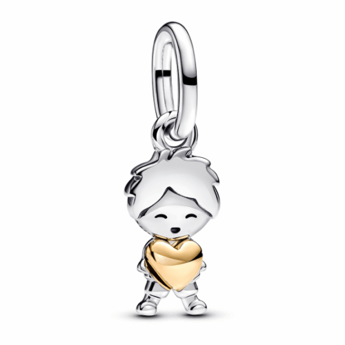PANDORA aranyozott Vidám kisfiú charm