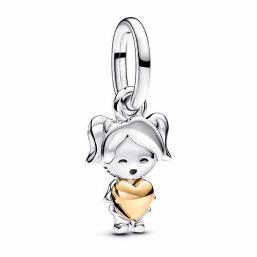 PANDORA aranyozott Vidám kislány charm