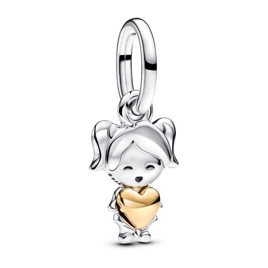 PANDORA aranyozott Vidám kislány charm