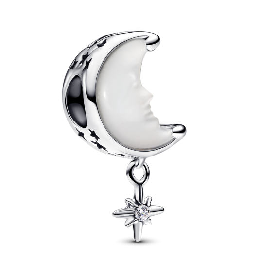 PANDORA ezüst Hold és csillag charm