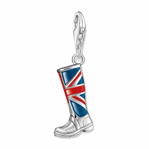 THOMAS SABO LONDON boot with Union Jack charm medál medál 1079-007-10