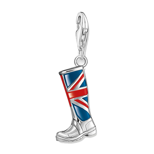THOMAS SABO LONDON boot with Union Jack charm medál medál 1079-007-10