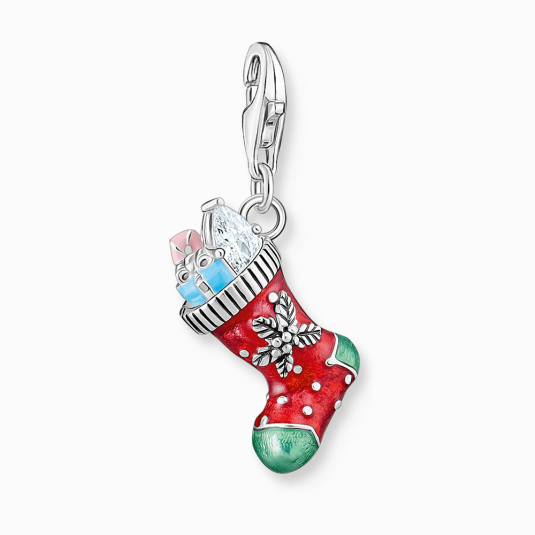 THOMAS SABO Karácsonyi zokni charm medál medál 2199-691-7