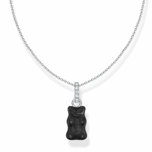 THOMAS SABO x HARIBO nyaklánc Fekete aranymedve nyaklánc KE2209-052-11
