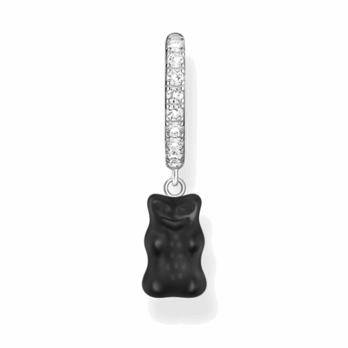 THOMAS SABO x HARIBO darab fülbevaló Fekete aranymedve fülbevaló CR726-052-11