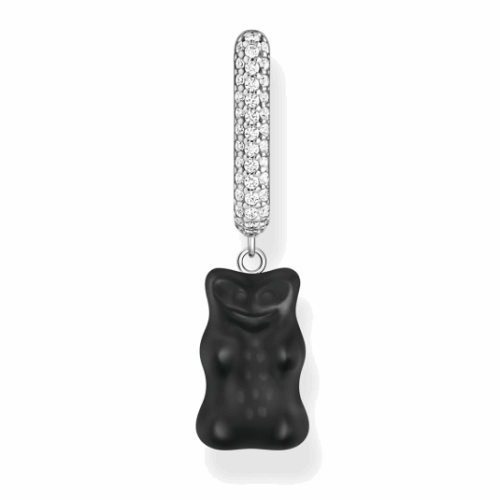 THOMAS SABO x HARIBO darab fülbevaló Fekete aranymedve fülbevaló CR727-052-11
