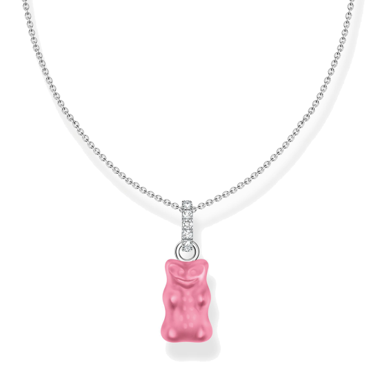 THOMAS SABO x HARIBO nyaklánc Rózsaszín aranymedve nyaklánc KE2209-052-9