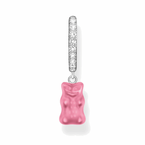 THOMAS SABO x HARIBO rózsaszín aranymackó darab fülbevaló fülbevaló CR726-052-9