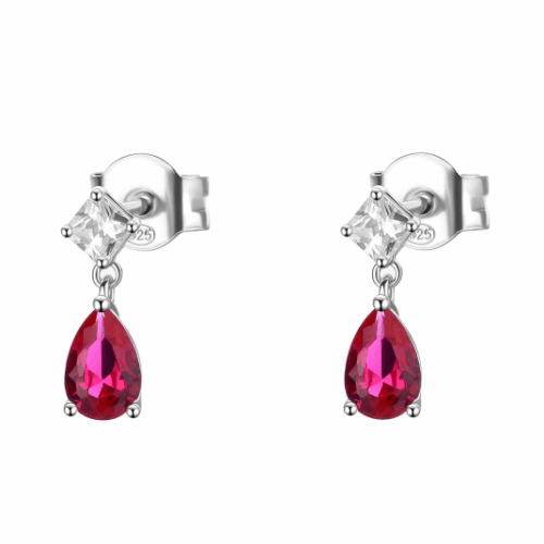 BROSWAY fülbevaló Fancy Passion rubin fülbevaló BWFPR119
