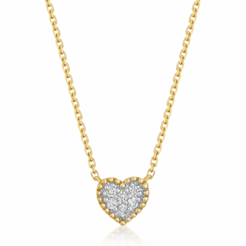 SOFIA DIAMONDS arany szívű nyaklánc gyémántokkal 0