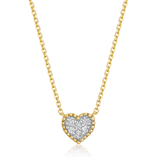 SOFIA DIAMONDS arany szívű nyaklánc gyémántokkal 0