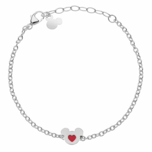 DISNEY Mickey acél karkötő szívvel karkötő B600652L-55.CS