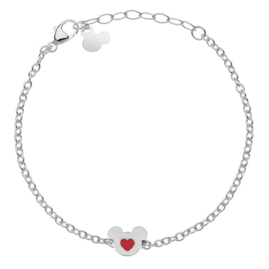 DISNEY Mickey acél karkötő szívvel karkötő B600652L-55.CS