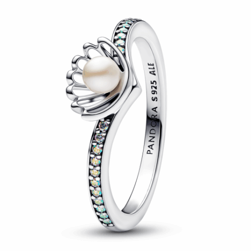 PANDORA Disney gyűrű Ariel hercegnő Shell gyűrű 193654C01
