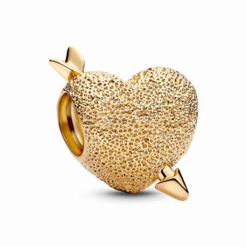 PANDORA aranyozott Szív charm